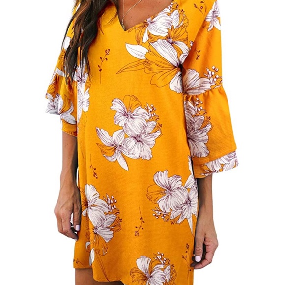 Belongsci BELL FLORAL SHIFT DRESS NWT - Picture 3 of 13